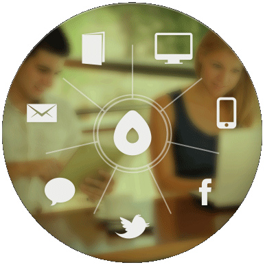 Communicate & manage content in one place Communicate & manage content in one place